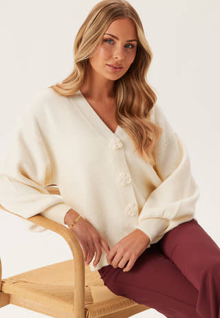 Viradia L/S ROSE CARDIGAN ROSE