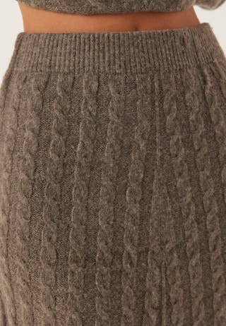 Virelli Ankle Cable Knit Skirt