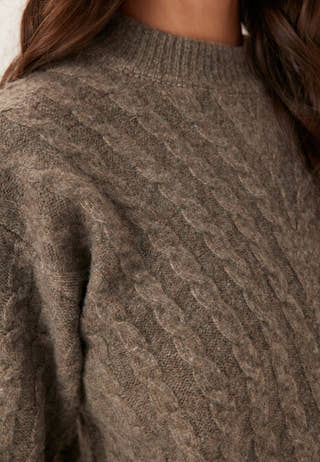 Virelli Highneck L/S CABLE KNIT