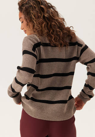 Viril Mockneck L/S Knit Rib Top