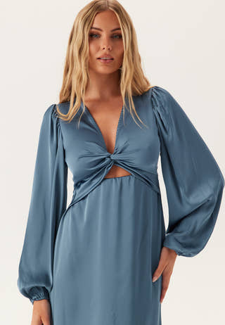 Vischasta L/S CUT OUT MIDI DRESS