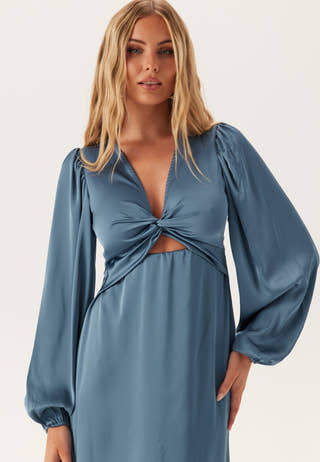 Vischasta L/S CUT OUT MIDI DRESS
