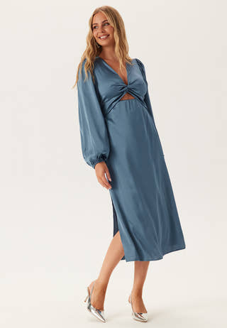 Vischasta L/S CUT OUT MIDI DRESS