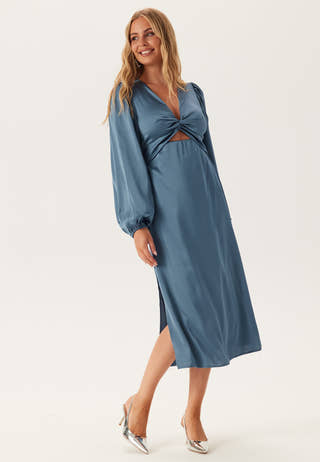 Vischasta L/S CUT OUT MIDI DRESS
