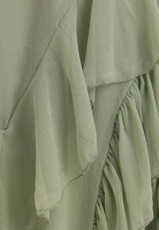 Visella Halterneck Flounch Dress