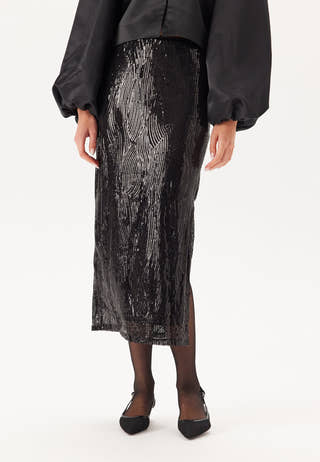 Vizikki Midi Sequin Skirt