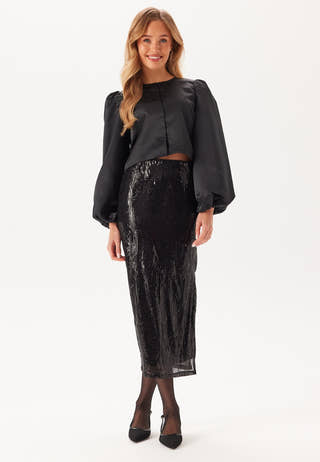 Vizikki Midi Sequin Skirt