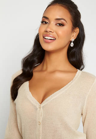 Wola 2/4 Sleeve Knit Cardigan