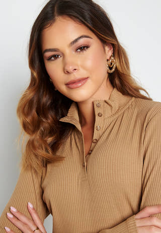 Wonda High Neck L/S Top