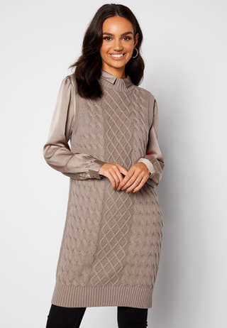 Zuri Cable S/L Knit Vest Dress