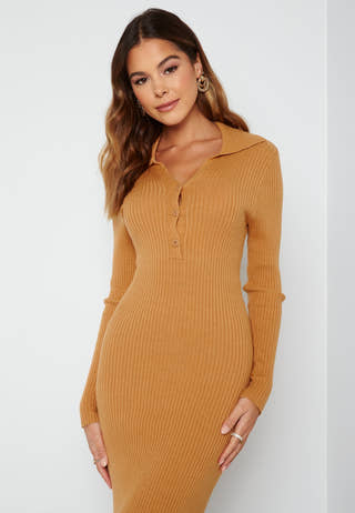 Cilla LS Knit Midi Dress