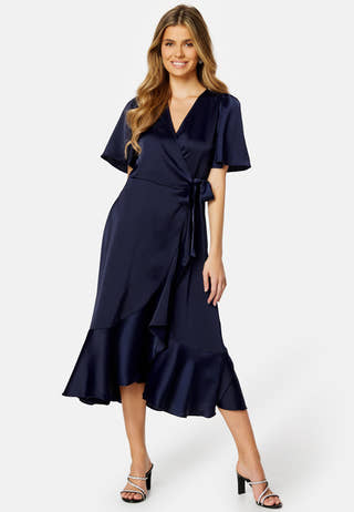 Thea 2/4 Midi Wrap Dress