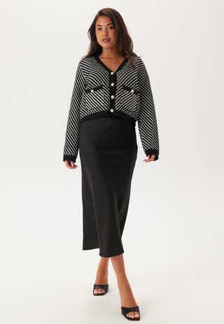 Yascharla Ls Sequin Knit Cardigan