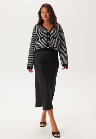 Yascharla Ls Sequin Knit Cardigan