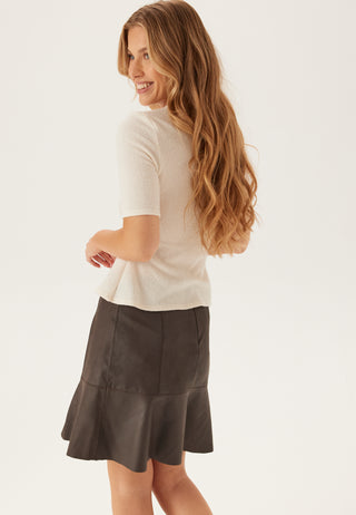 Yascolly Mw Naplon Leather Skirt