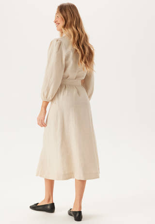 Yasflaxy 3/4 LINEN SHIRT DRESS