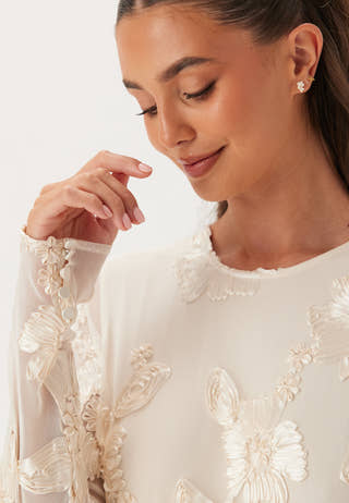 Yasfloree Ls Train Dress